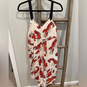 Anthropologie Lobster Print Summer Dress (size 8)